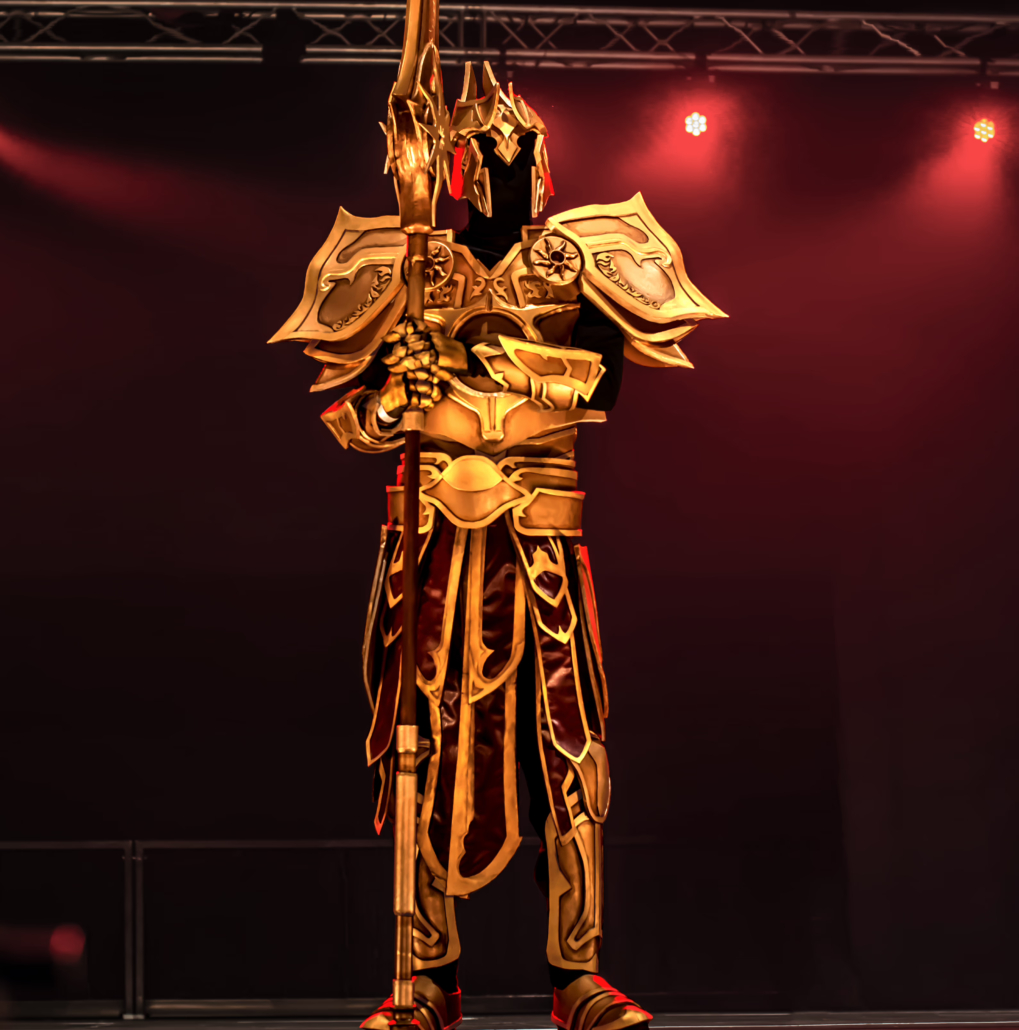 Photo of Captain Ghostly in one of his armor cosplays