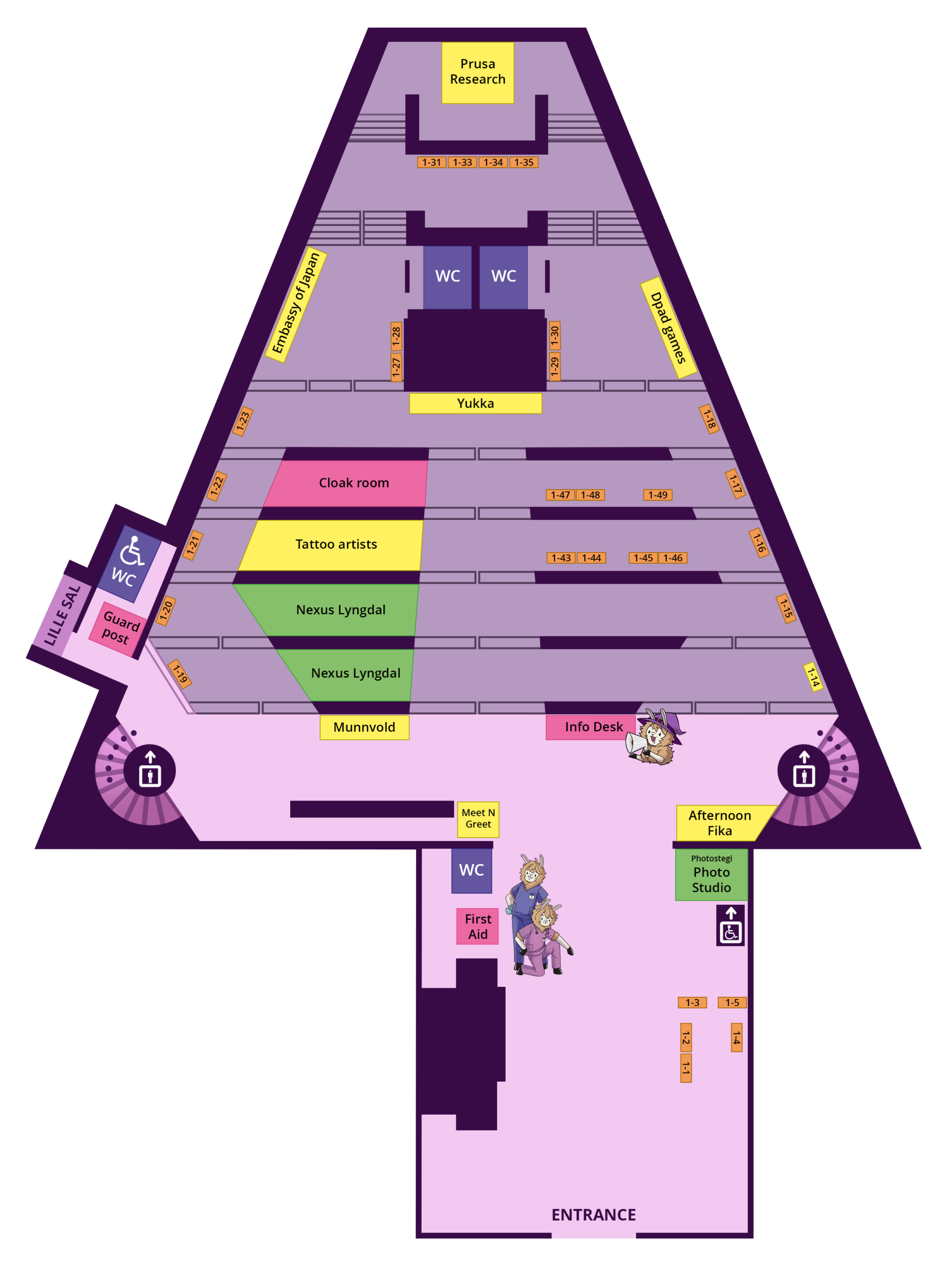 Floor 1 map - Magicon Vanguard